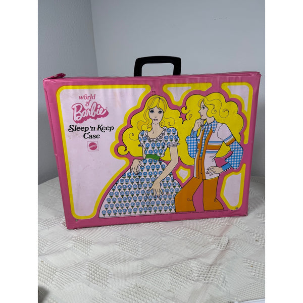 World of Barbie Sleep N Keep Case Vintage 1974 Doll Storage Playset By Mattel