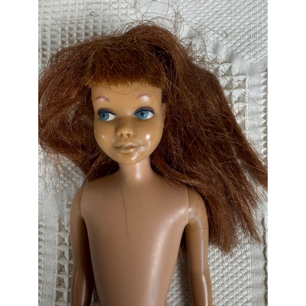 Vintage 1960s Skipper Doll Little Sister Of Barbie w Titian Hair Blue Eyes Japan