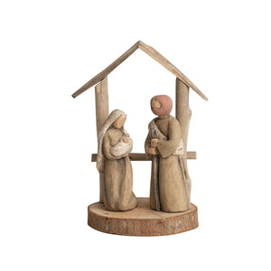 Handmade Driftwood Nativity