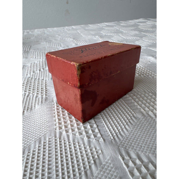 Antique Flinch Card Game w Original Red Box By Flinch Card Co 1920s