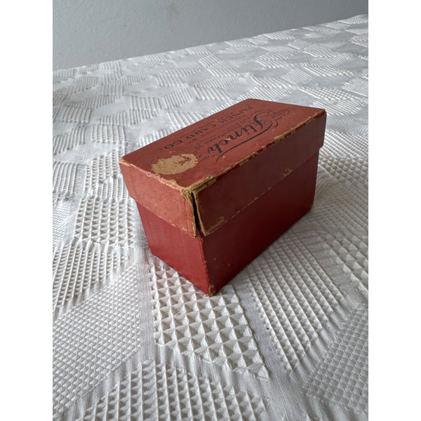 Antique Flinch Card Game w Original Red Box By Flinch Card Co 1920s