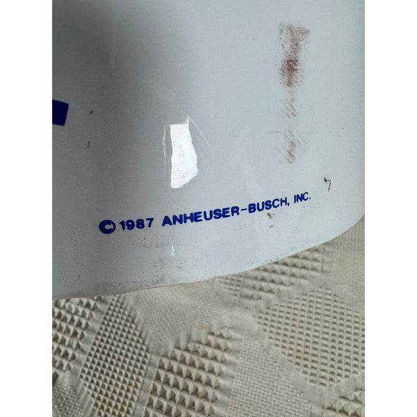 Vintage 1987 Bud Light Spuds MacKenzie Ice Bucket w 4 Party Glasses Set Balloons