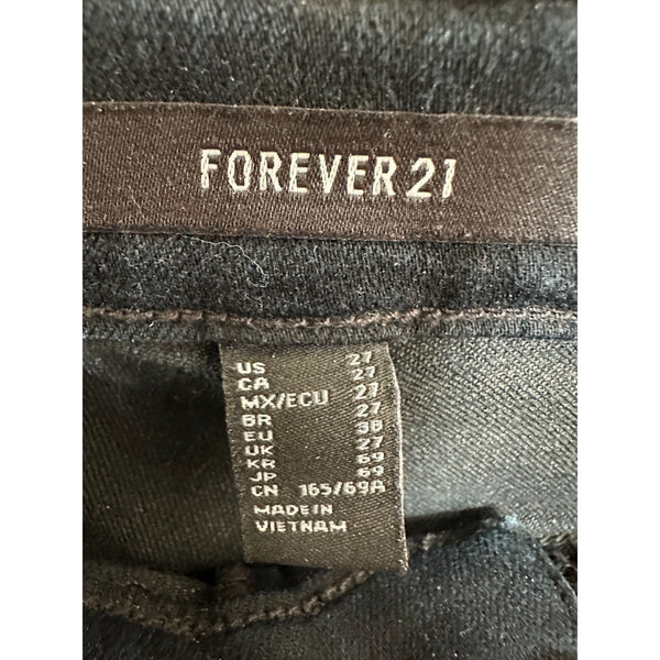 Forever 21 Womens Black Wide Leg Jeans