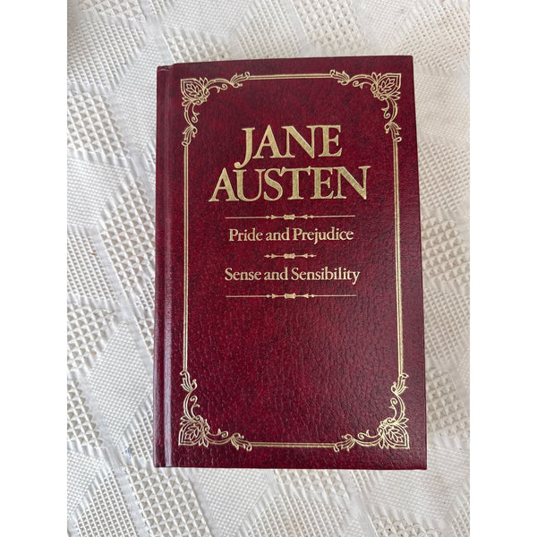 Jane Austen Pride and Prejudice and Sense and Sensibility Leatherette Bound 1984