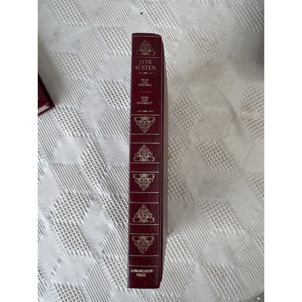 Jane Austen Pride and Prejudice and Sense and Sensibility Leatherette Bound 1984