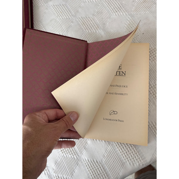 Jane Austen Pride and Prejudice and Sense and Sensibility Leatherette Bound 1984