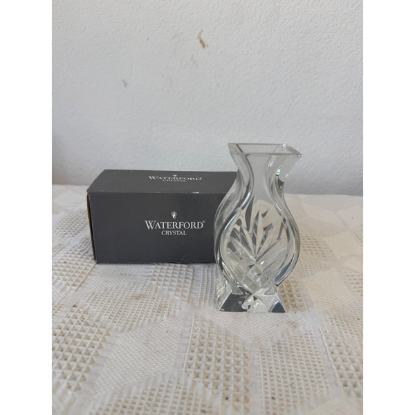 Waterford Crystal Athens Lead Crystal Posy Vase w Box Elegant Floral Display