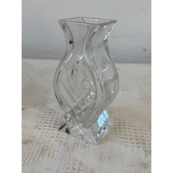 Waterford Crystal Athens Lead Crystal Posy Vase w Box Elegant Floral Display