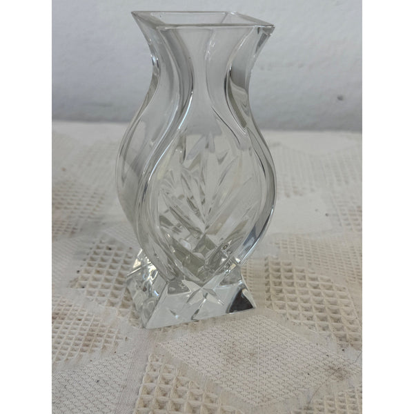 Waterford Crystal Athens Lead Crystal Posy Vase w Box Elegant Floral Display