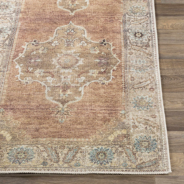 Powhatan Washable Thin Rug corner