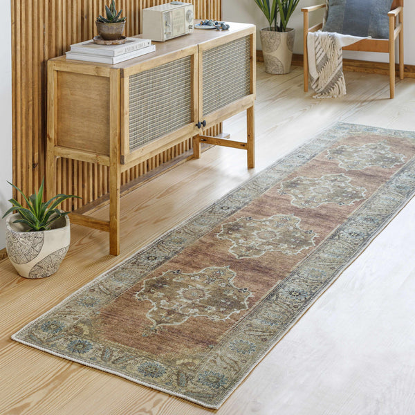 Powhatan Washable Thin Rug traditional runner