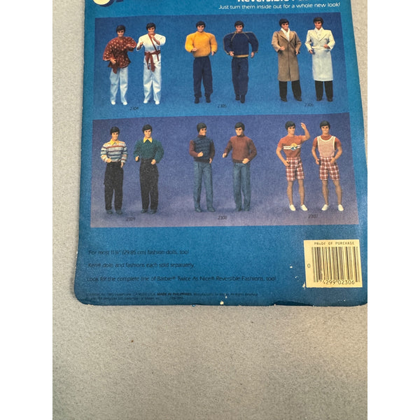 Ken Twice As Nice Reversible Fashions Doll Outfit 2306 Outfit 1980s Inch Ken NWB