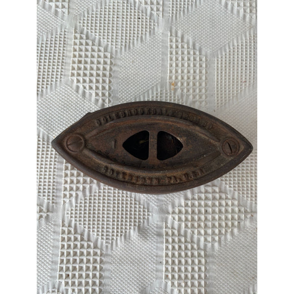 Antique Colebrookdale SAD Clothes Iron Cast Iron Great as Doorstop or Decor