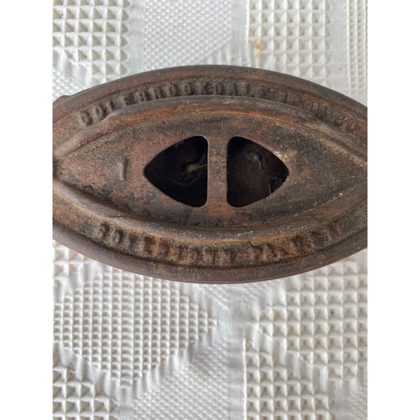 Antique Colebrookdale SAD Clothes Iron Cast Iron Great as Doorstop or Decor