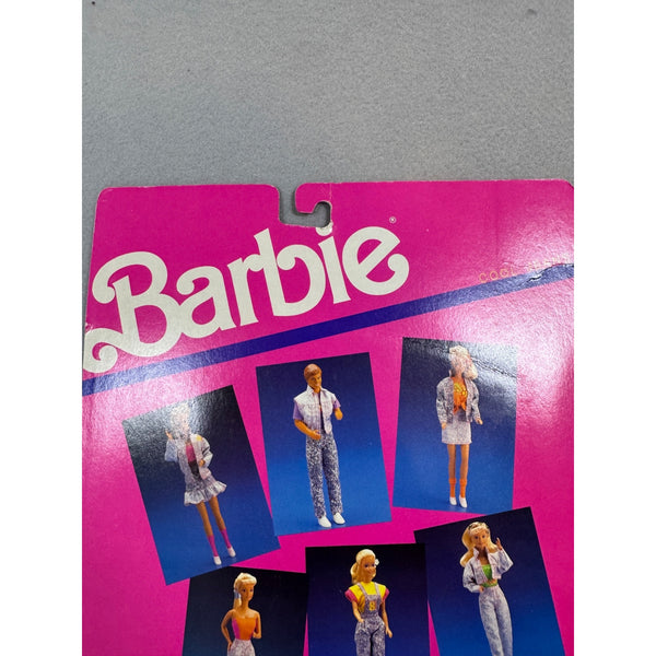 Barbie Cool Jeans Outfit Mattel 1989 Pink Stamp Club Vintage Doll Clothes NWB