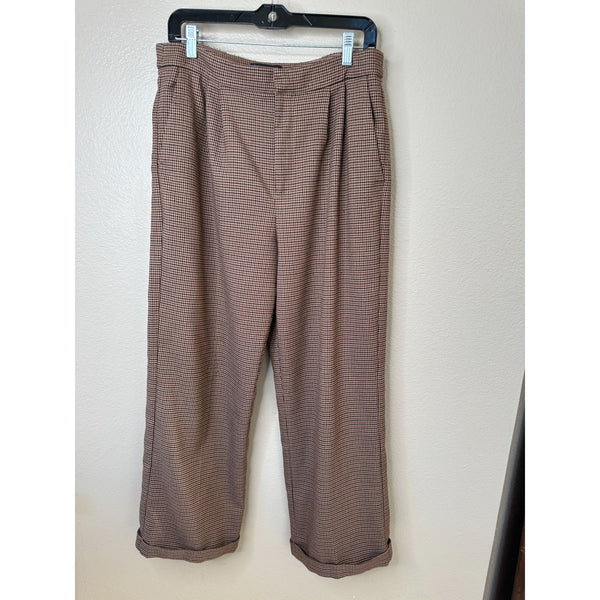 Paige Womens Brown Black Jia Trousers