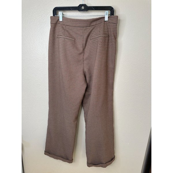 Paige Womens Brown Black Jia Trousers