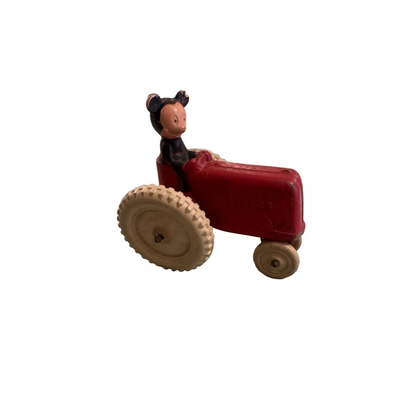 Vintage Mickeys Tractor Die Cast Collectible Toy Figurine by Sunwood 1930s