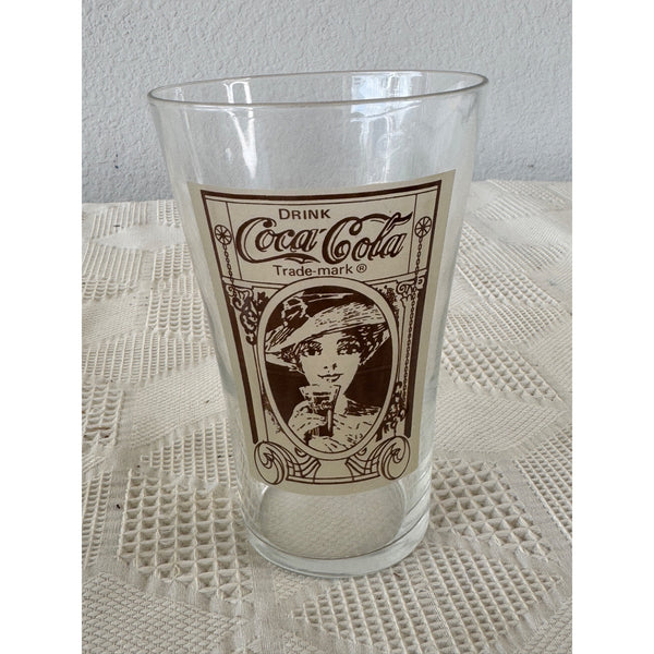 Vintage Coca Cola Glass Victorian Lady Design From Turn of the Century Archives