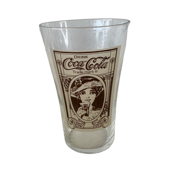 Vintage Coca Cola Glass Victorian Lady Design From Turn of the Century Archives