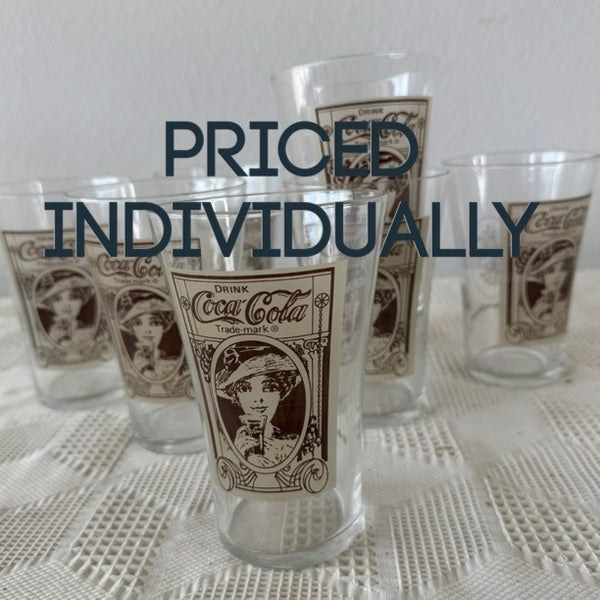 Vintage Coca Cola Glass Victorian Lady Design From Turn of the Century Archives