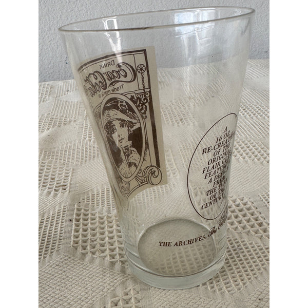 Vintage Coca Cola Glass Victorian Lady Design From Turn of the Century Archives