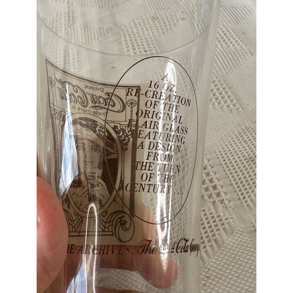 Vintage Coca Cola Glass Victorian Lady Design From Turn of the Century Archives
