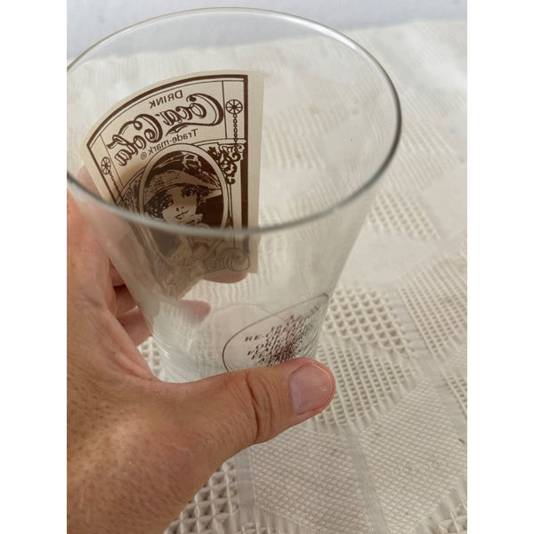 Vintage Coca Cola Glass Victorian Lady Design From Turn of the Century Archives