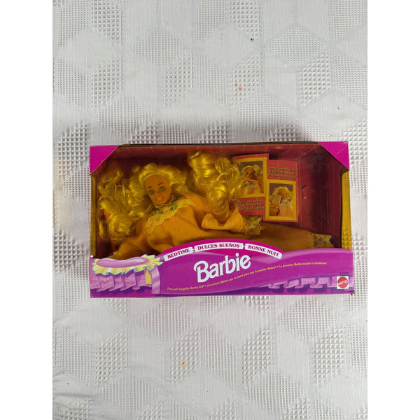 Bedtime Barbie Doll By Mattel 1993 Soft Body Collectible Vintage Toy 11079 NIB