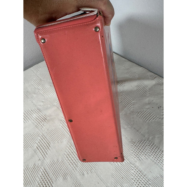 Skipper & Skooter 1965 Mattel Red Vinyl Doll Case With Handle & Compartments
