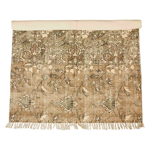 Woven Cotton Distressed Print Rug