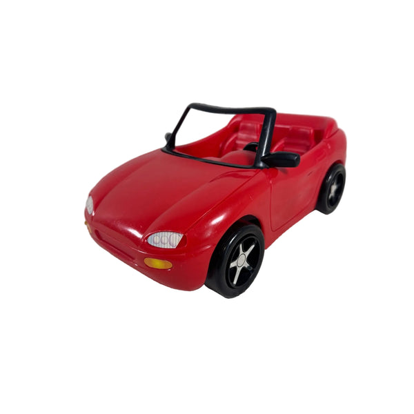 Barbie Red Convertible Car 1996 Mattel Vintage Plastic Vehicle Black Interior