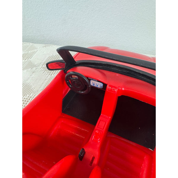Barbie Red Convertible Car 1996 Mattel Vintage Plastic Vehicle Black Interior