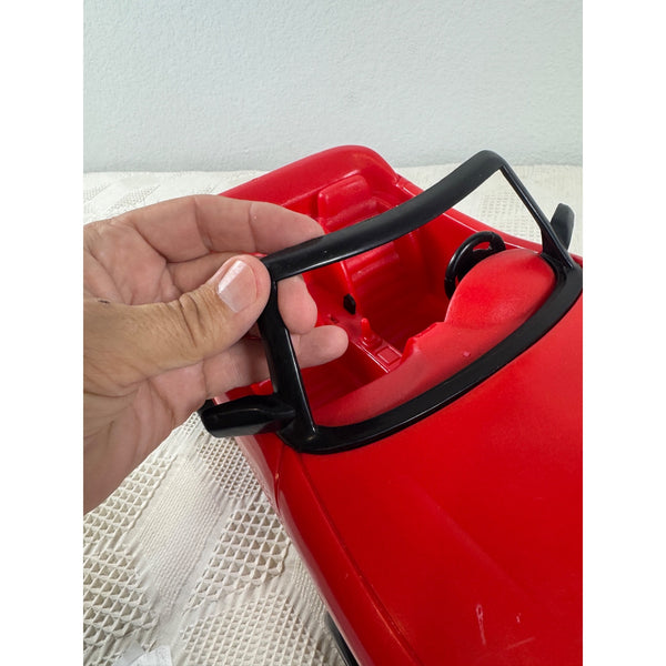 Barbie Red Convertible Car 1996 Mattel Vintage Plastic Vehicle Black Interior