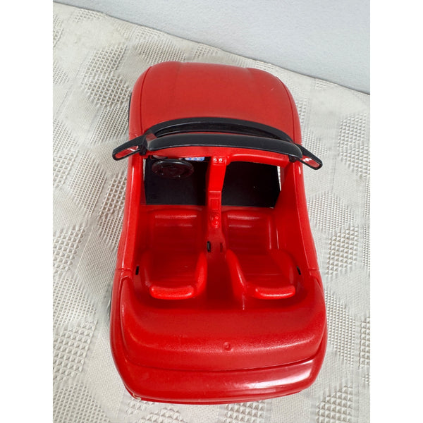 Barbie Red Convertible Car 1996 Mattel Vintage Plastic Vehicle Black Interior