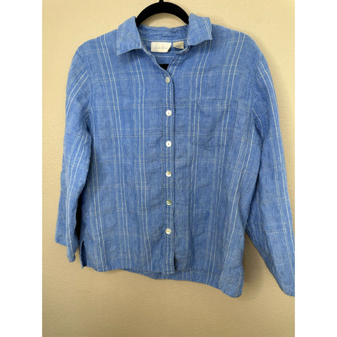 Studio Works Womens Blue Blouse 