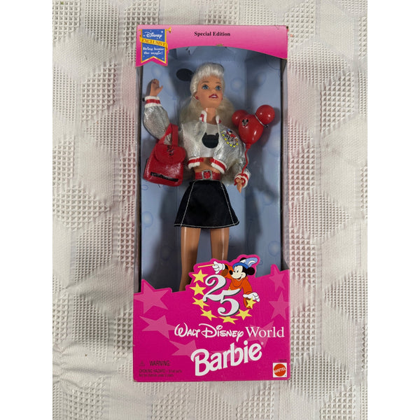 Disney Walt Disney Barbie 25th Anniversary Special Edition Doll Mattel 16525 NIB