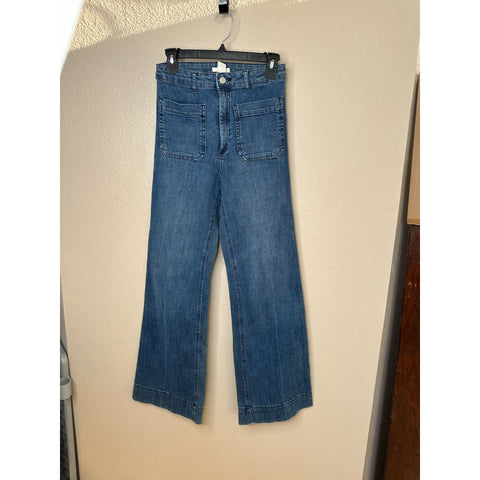 H&M Women's Blue Wide Leg Jeans