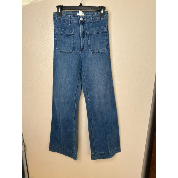 H&M Women's Blue Wide Leg Jeans