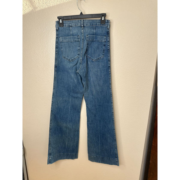 H&M Women's Blue Wide Leg Jeans