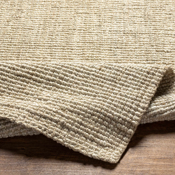 Ambel Cream Jute Rug thin design