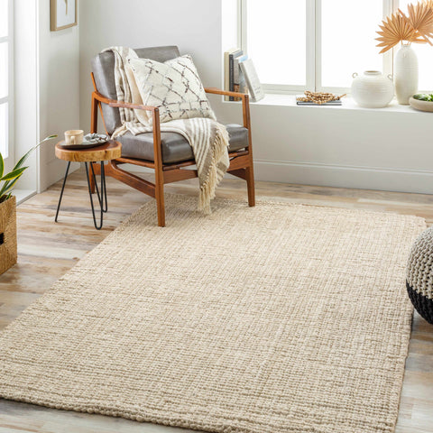 Ambel Cream Jute Rug natural