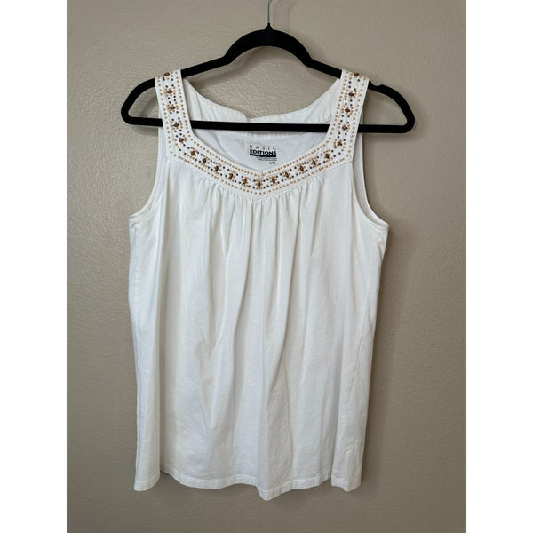 Basic Edition Womens White Blouse