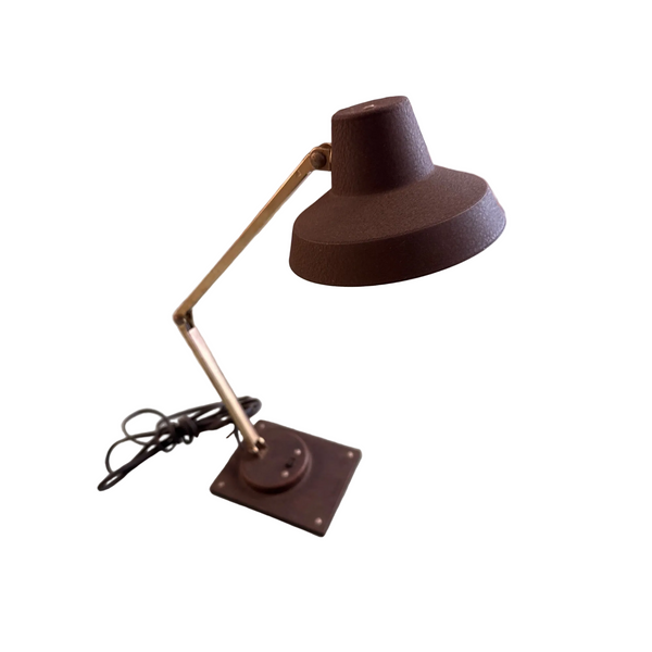 Vintage Tensor Desk Lamp w Adjustable Arm and Metal Shade MCM Design