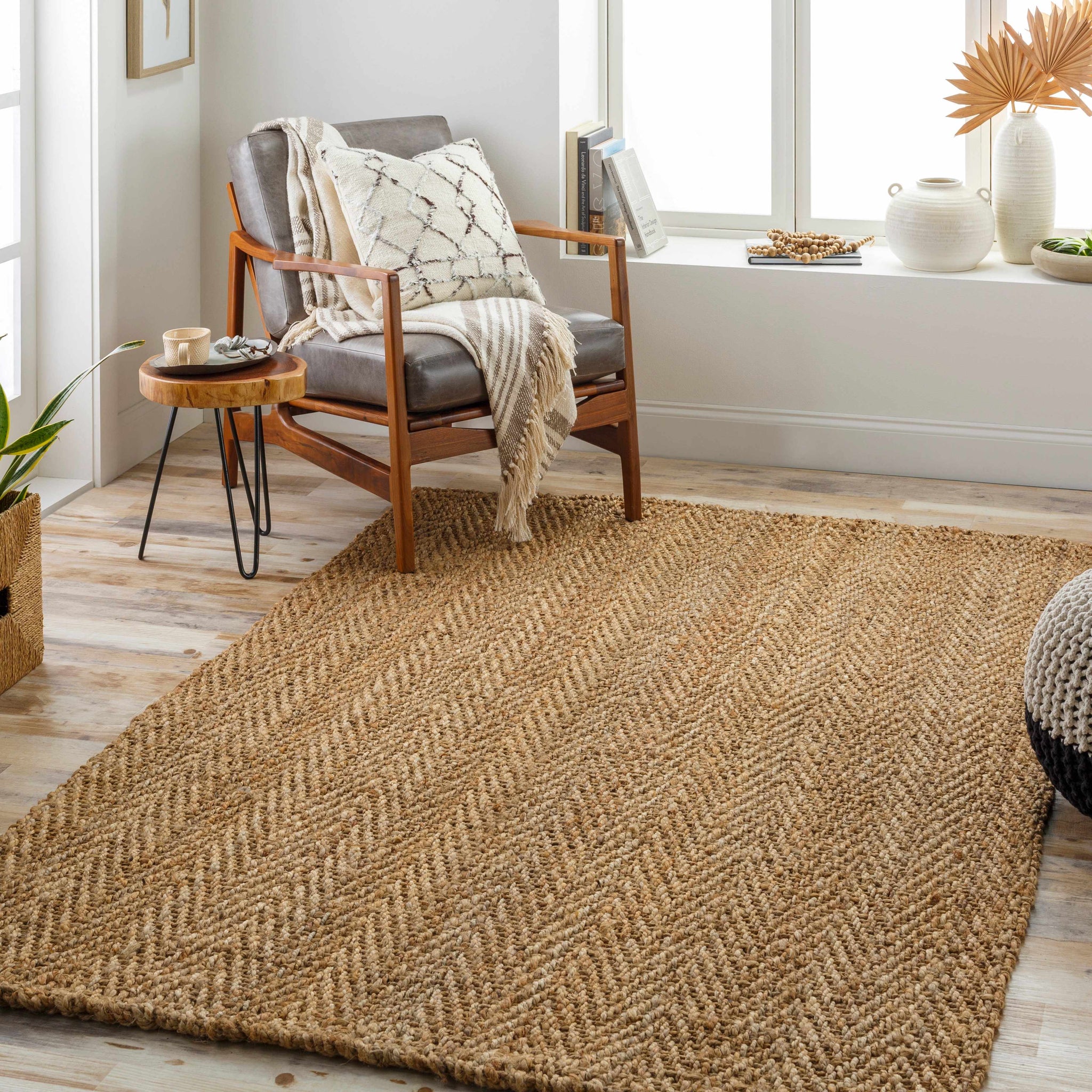 Asaka Jute Area Rug natural neutral