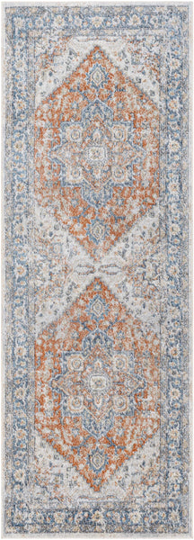 Ezri Rust Washable Area Rug runner