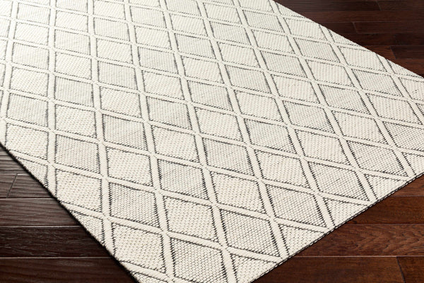 Aeron Wool Area Rug diamond pattern