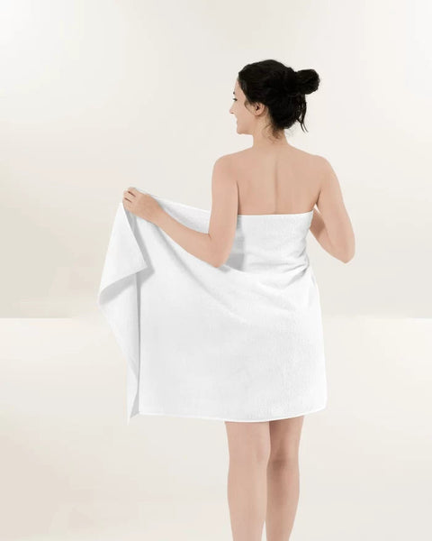 Sofya White Bath Towel large size