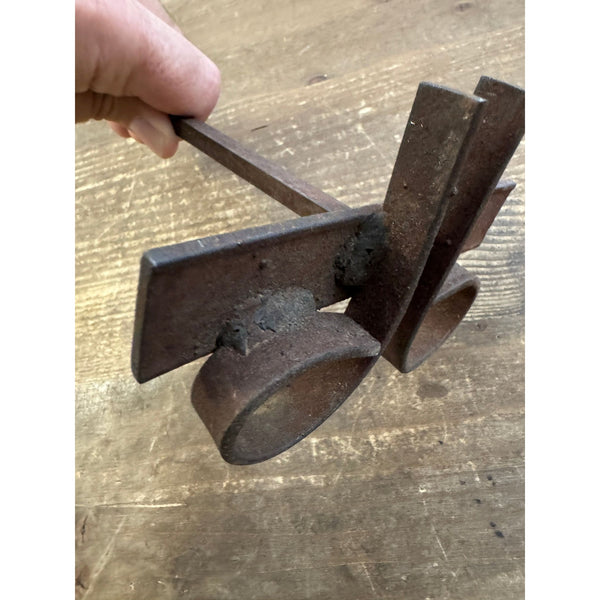 Antique Dualling 6 Jurupa Valley Branding Iron cowboy decor 1920s western