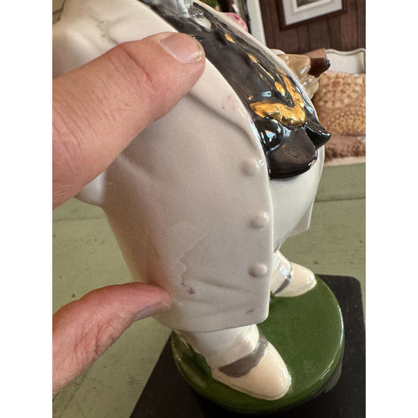 Southern Gentleman Albertas Bourbon Ceramic Decanter Vintage 1970s Collectible